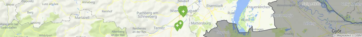 Kartenansicht für Apotheken-Notdienste in der Nähe von Lanzenkirchen (Wiener Neustadt (Land), Niederösterreich)